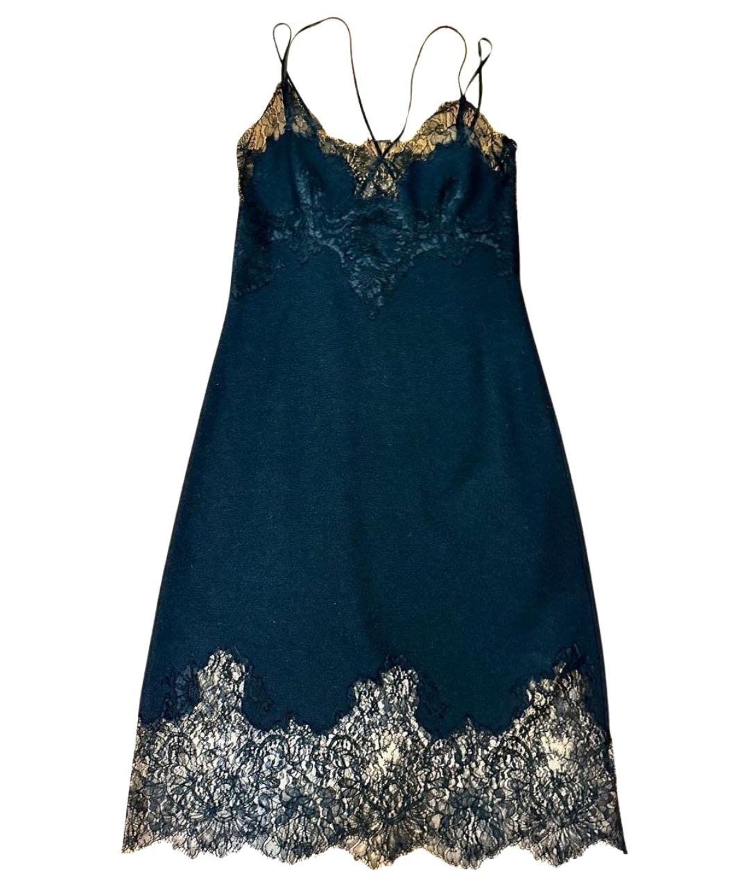 ERMANNO SCERVINO Черное шелковое коктейльное платье, фото 1