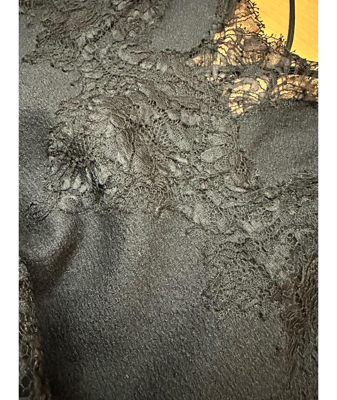 ERMANNO SCERVINO Черное шелковое коктейльное платье, фото 4