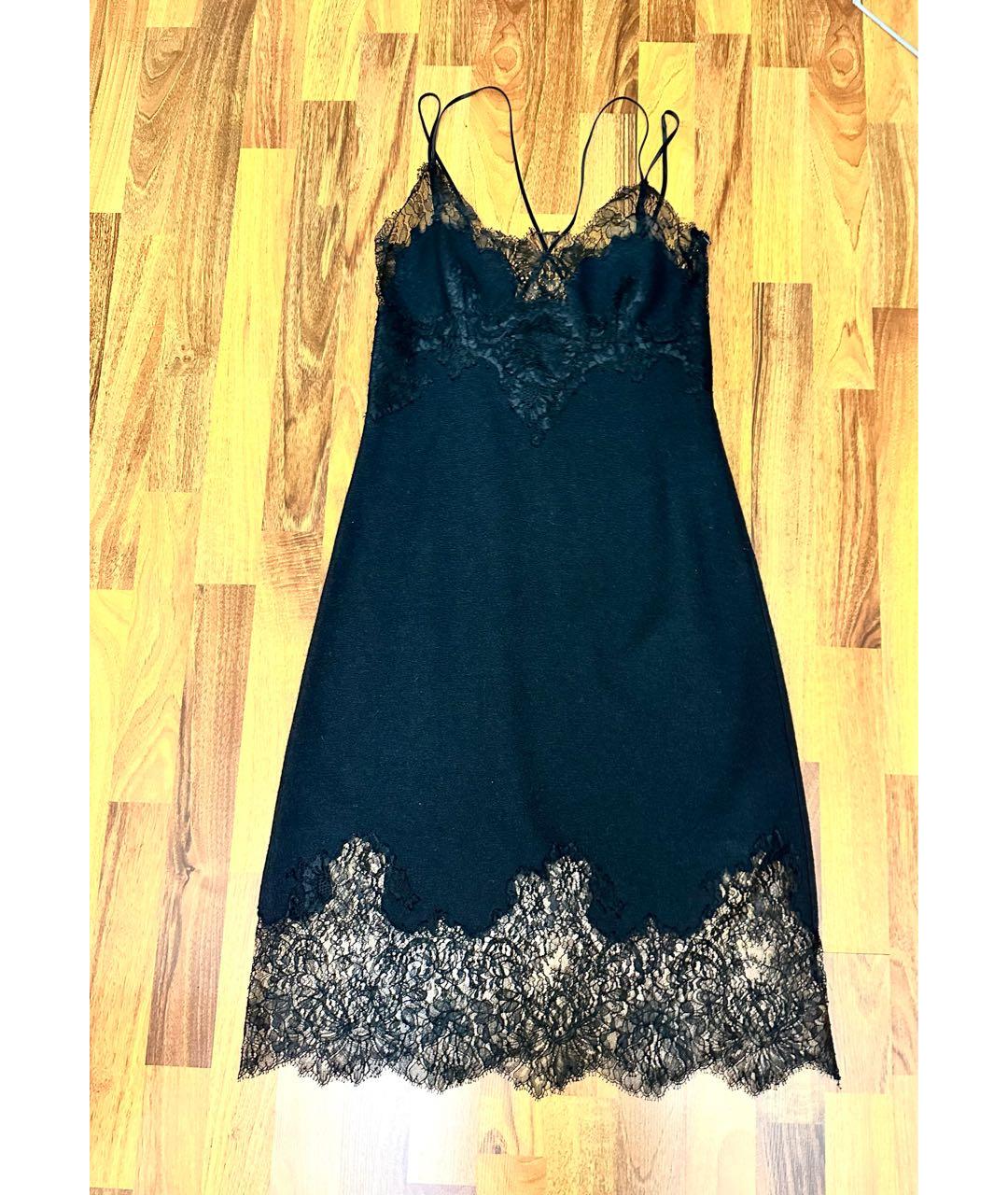 ERMANNO SCERVINO Черное шелковое коктейльное платье, фото 9