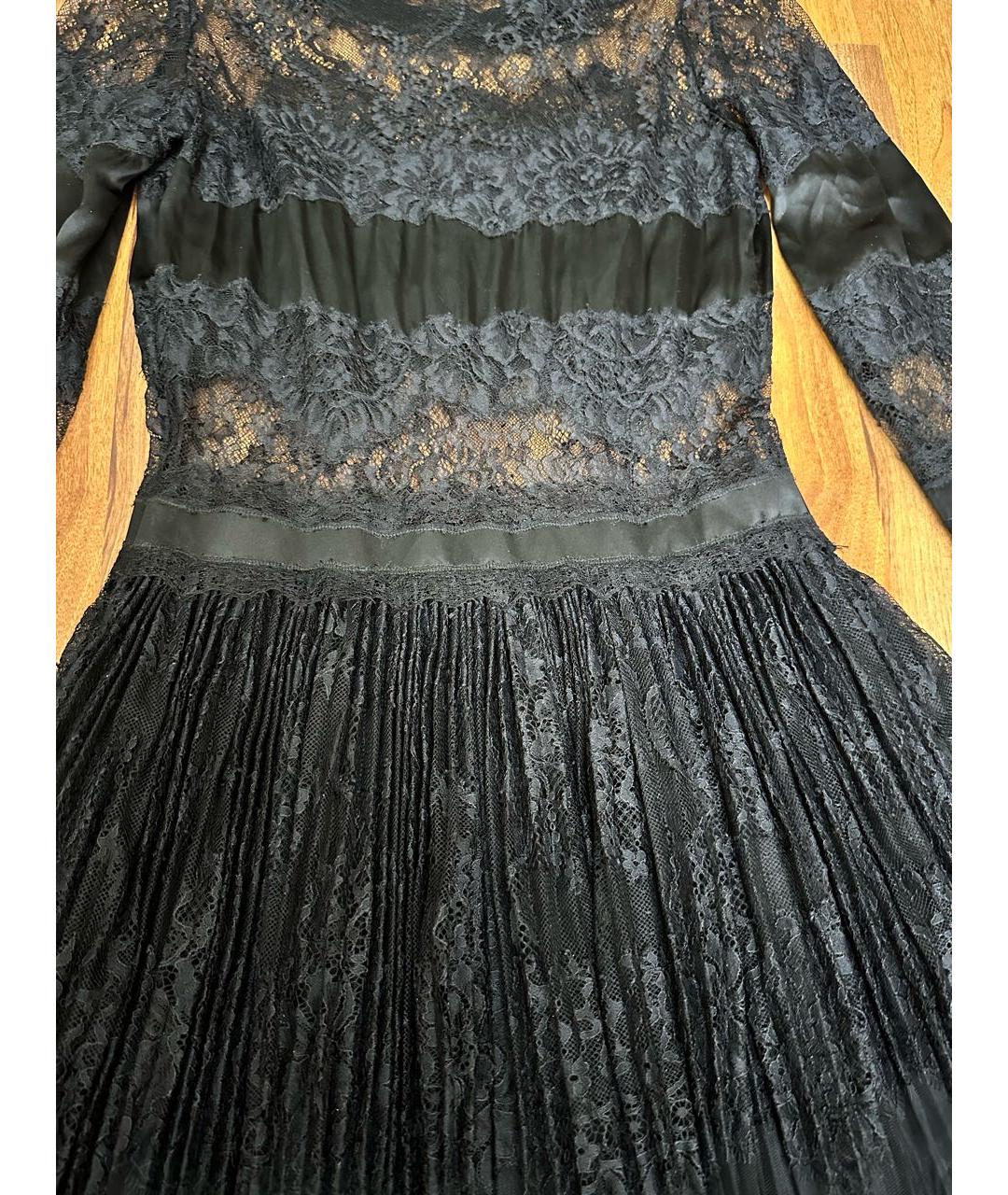 ERMANNO SCERVINO Черное шелковое вечернее платье, фото 4