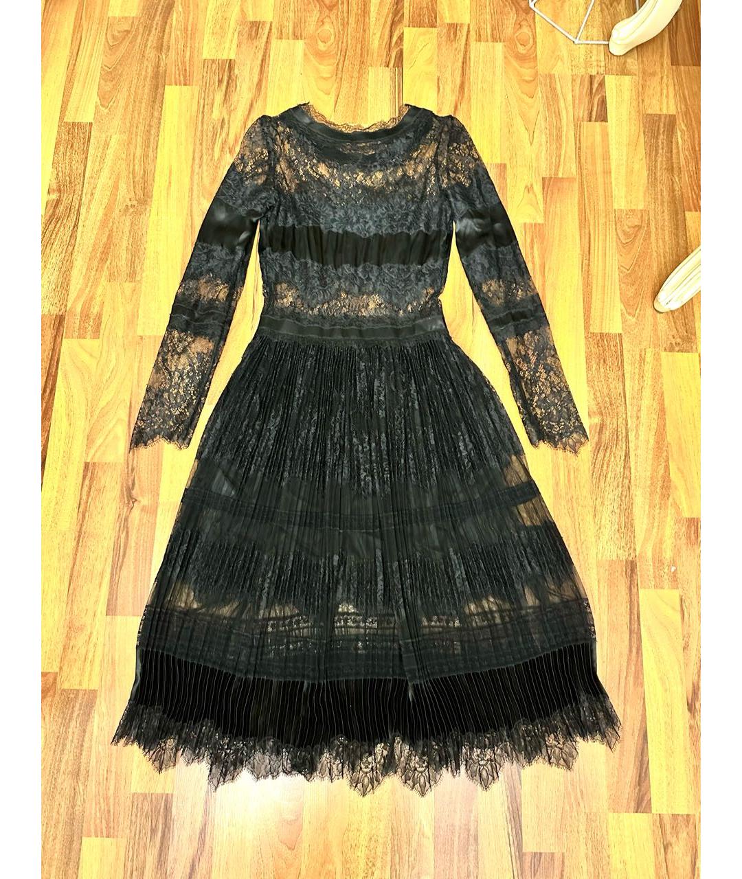 ERMANNO SCERVINO Черное шелковое вечернее платье, фото 2