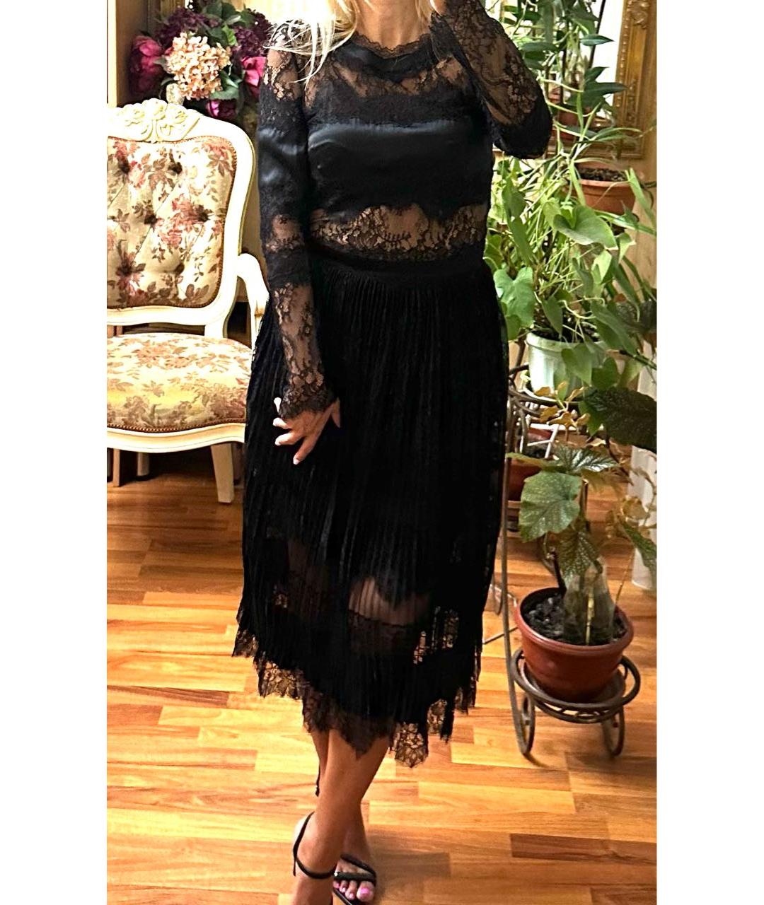 ERMANNO SCERVINO Черное шелковое вечернее платье, фото 8