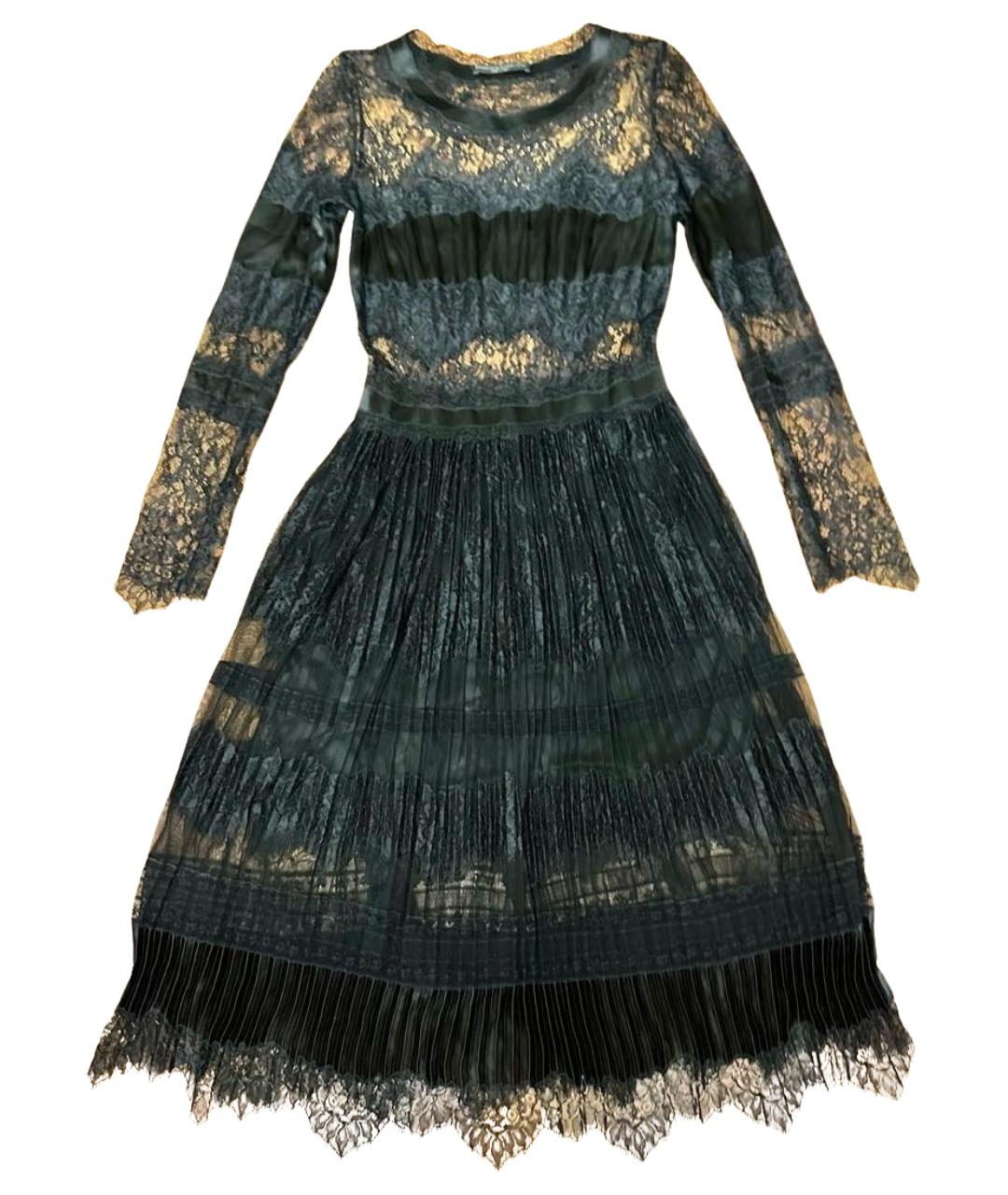 ERMANNO SCERVINO Черное шелковое вечернее платье, фото 1