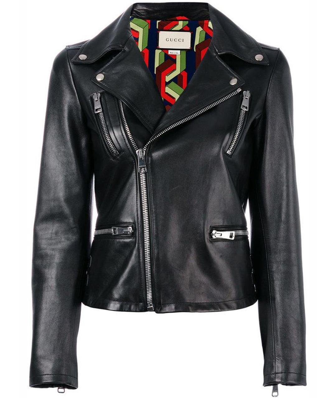 GUCCI Черная кожаная куртка, фото 1