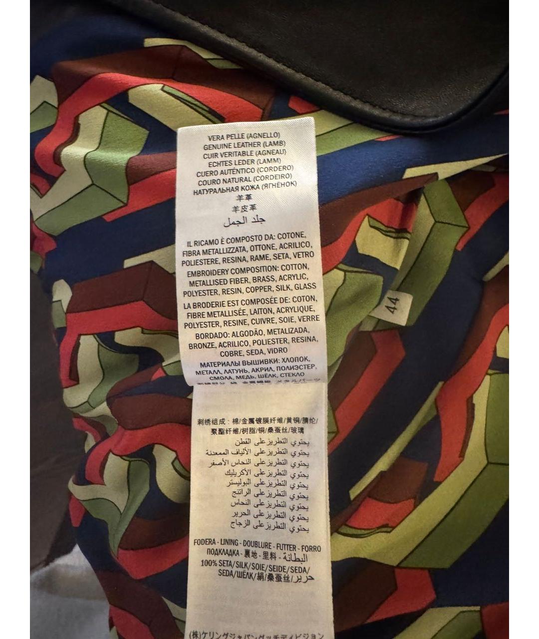 GUCCI Черная кожаная куртка, фото 6