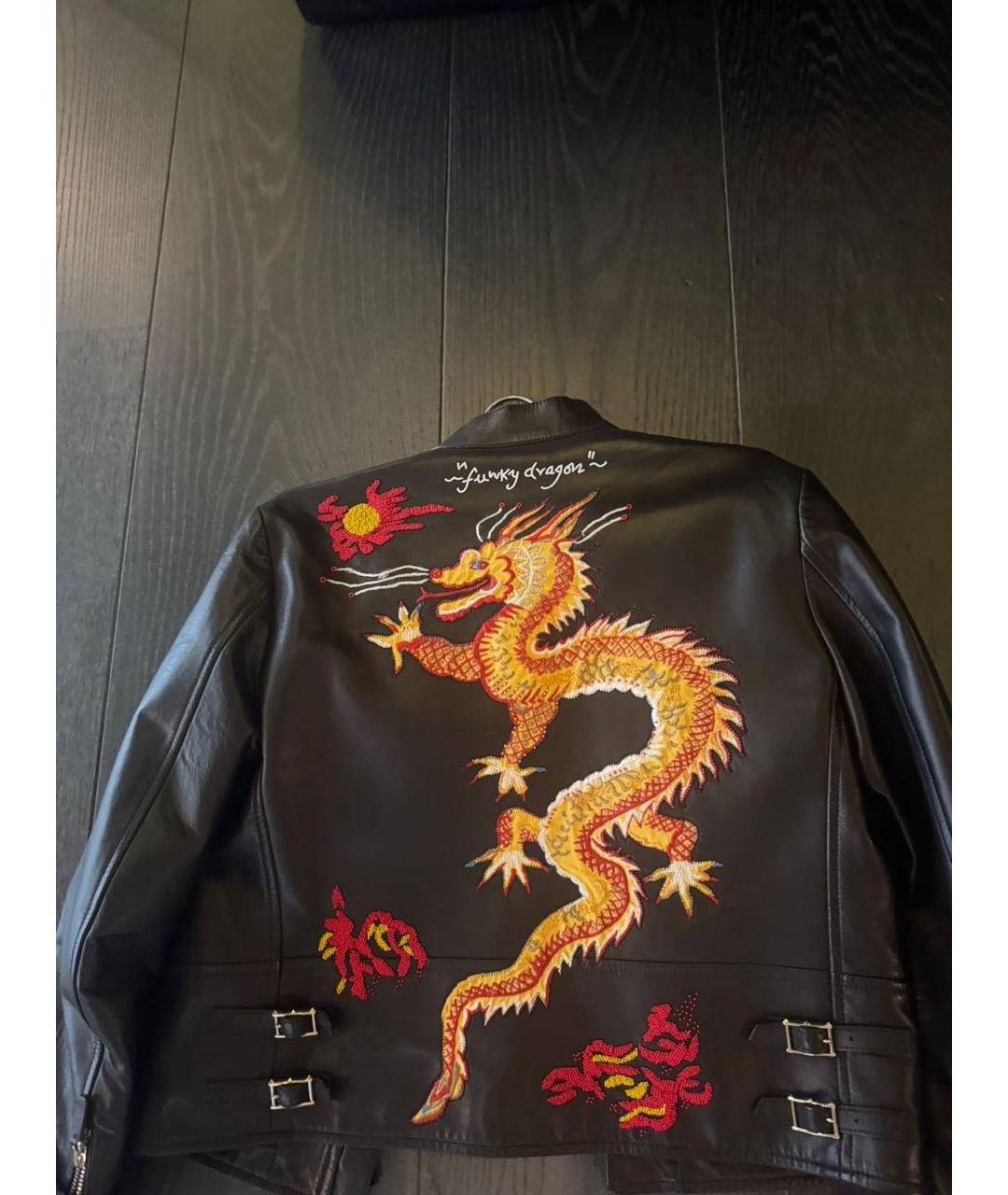 VALENTINO Черная кожаная куртка, фото 4