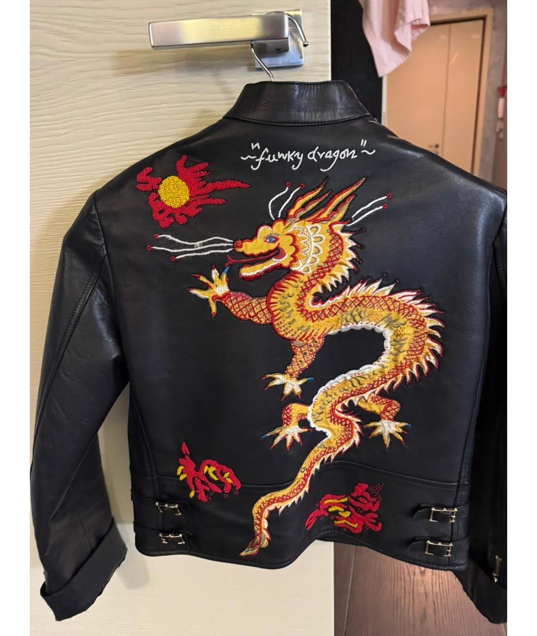 VALENTINO Черная кожаная куртка, фото 3