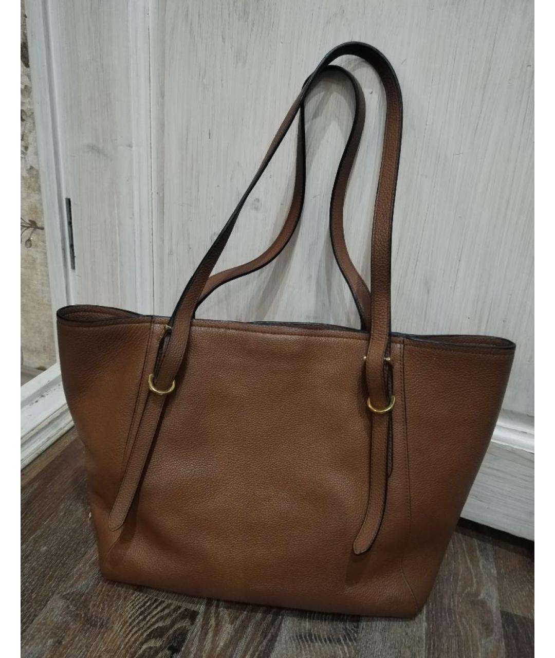 PRADA Коричневая кожаная сумка через плечо, фото 2