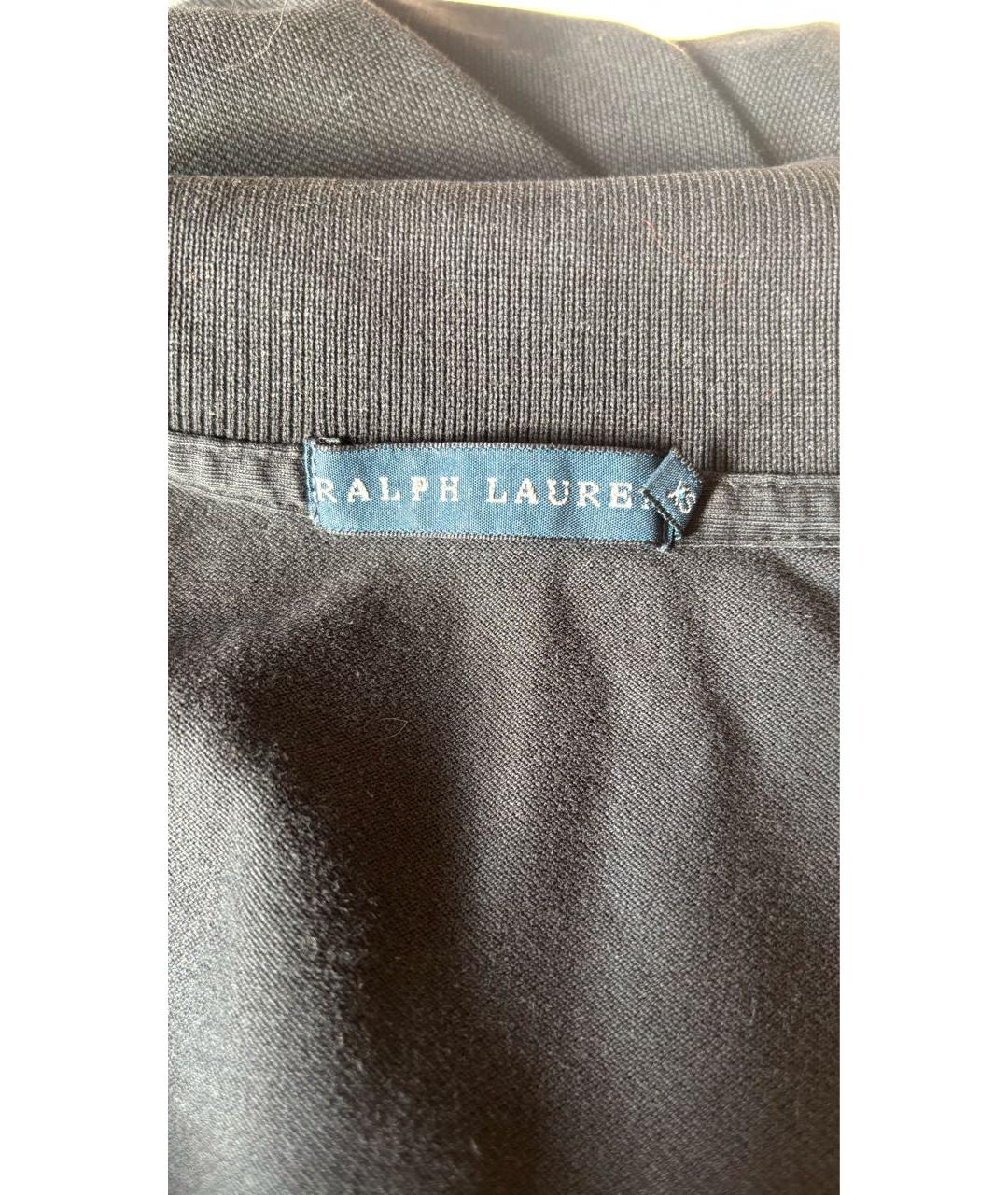 RALPH LAUREN Черная хлопковая футболка, фото 6