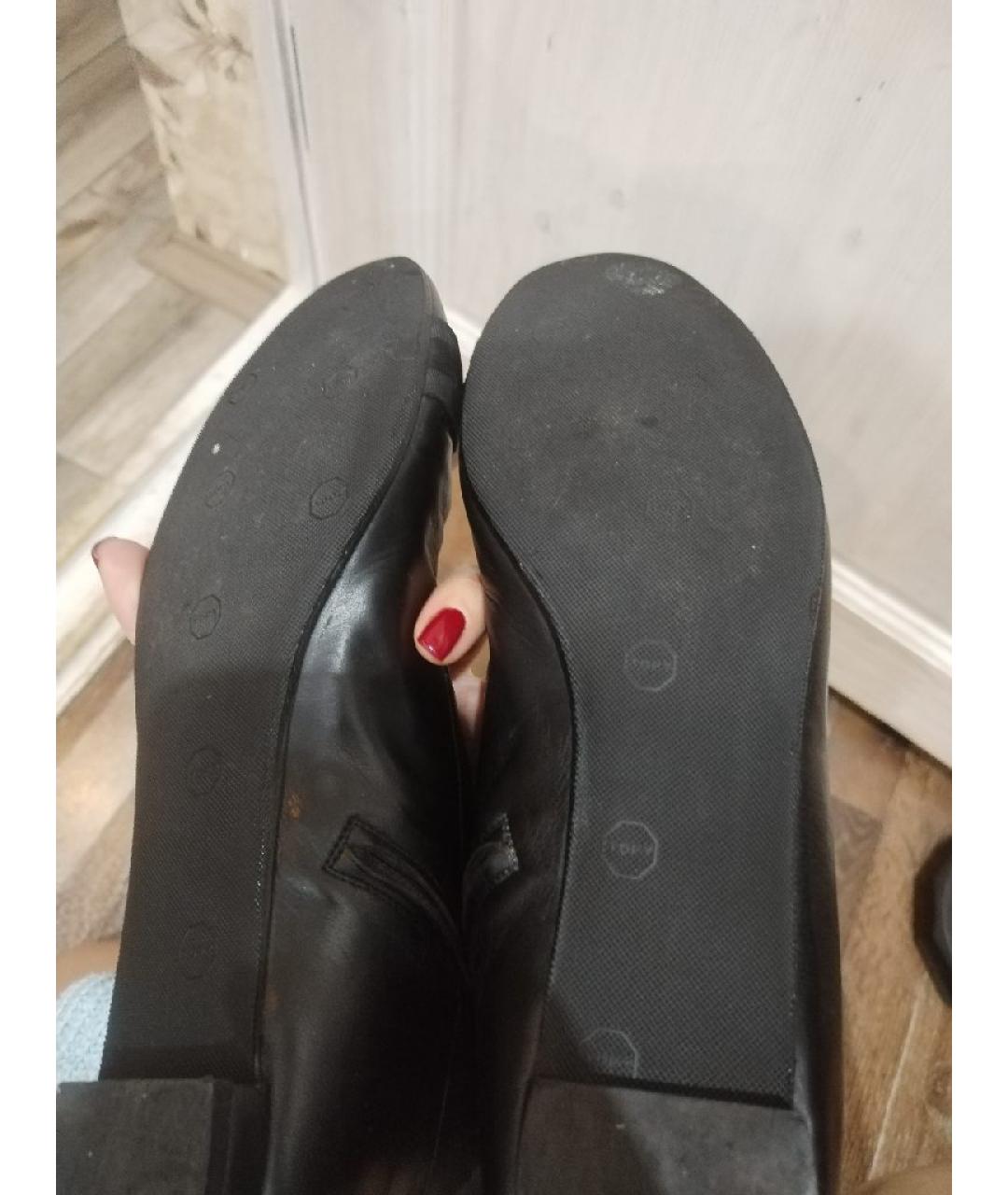 GUCCI Черные кожаные ботфорты, фото 6