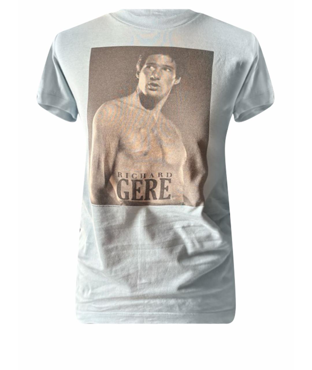 DOLCE&GABBANA Голубая хлопковая футболка, фото 6