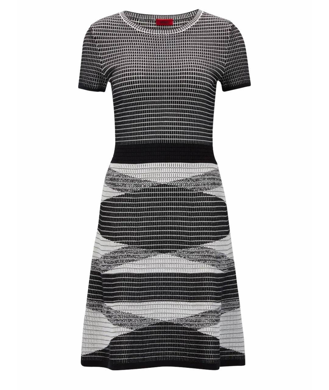 HUGO BOSS Серое вискозное повседневное платье, фото 1