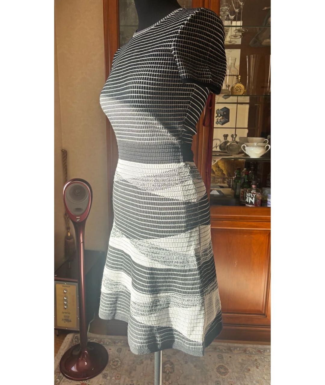 HUGO BOSS Серое вискозное повседневное платье, фото 2