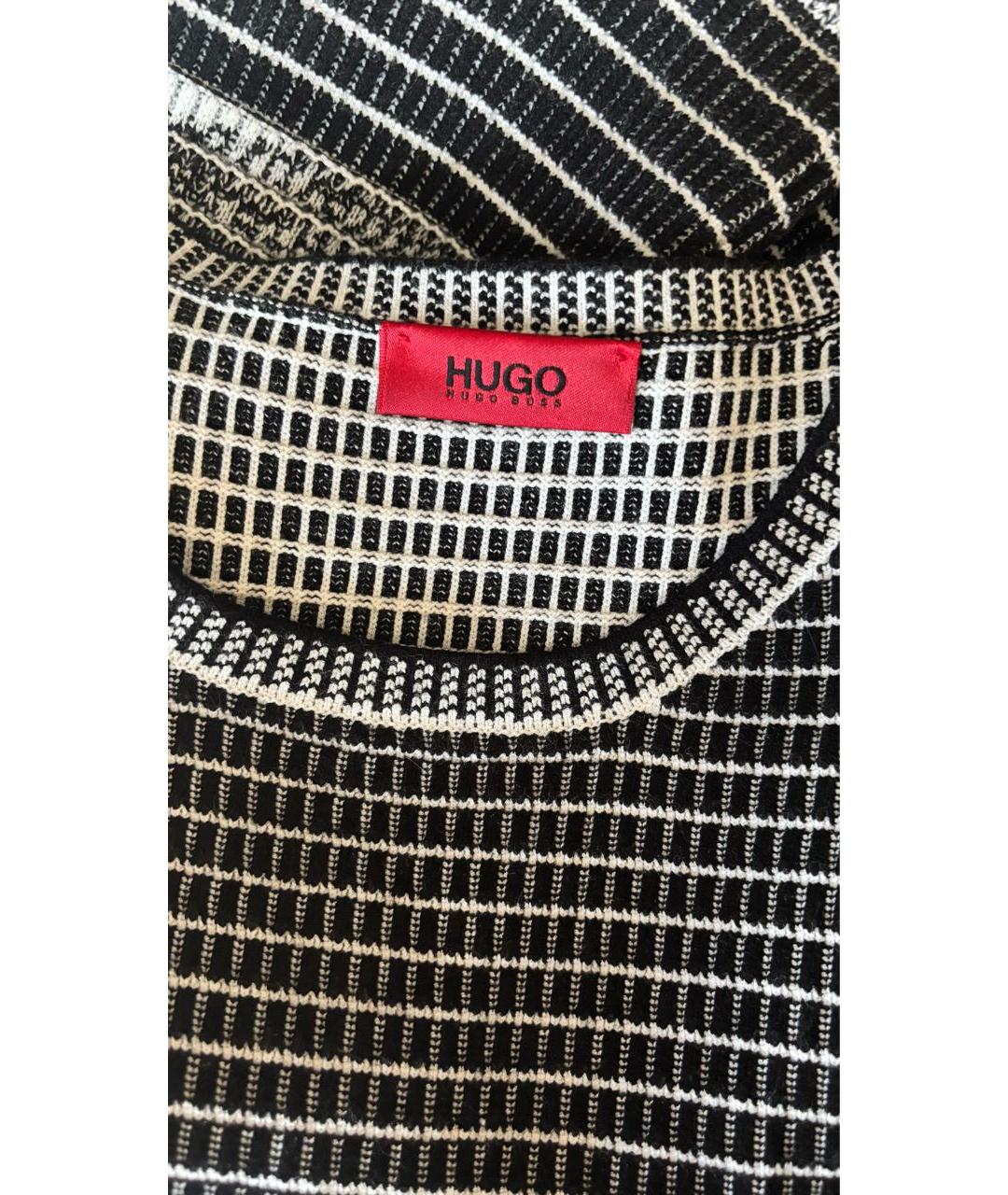 HUGO BOSS Серое вискозное повседневное платье, фото 8