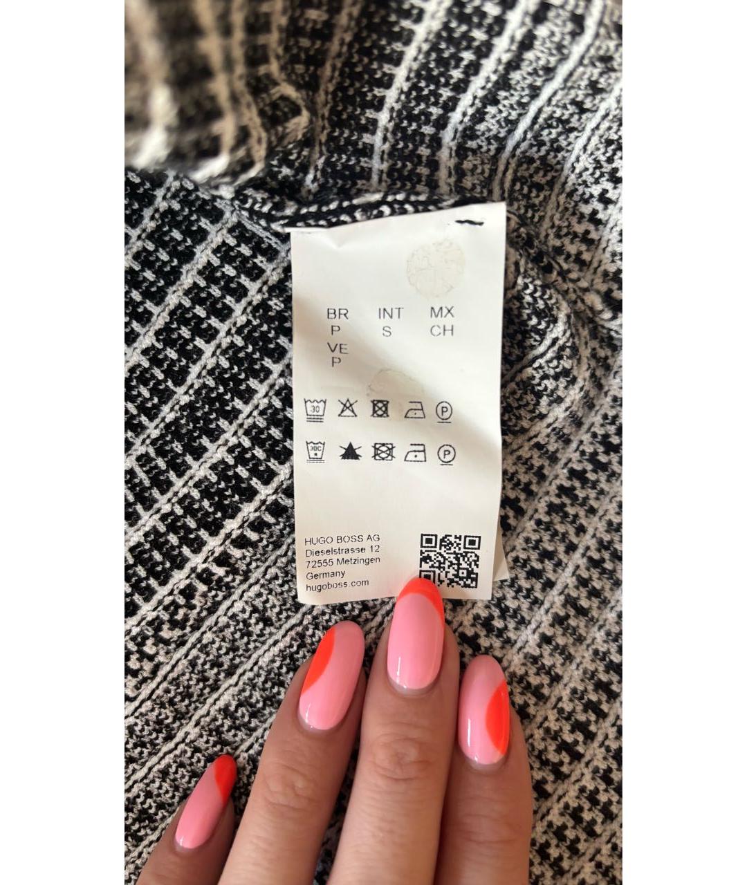 HUGO BOSS Серое вискозное повседневное платье, фото 5