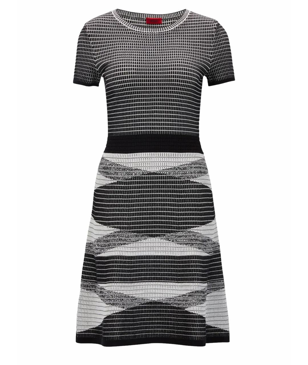 HUGO BOSS Серое вискозное повседневное платье, фото 9