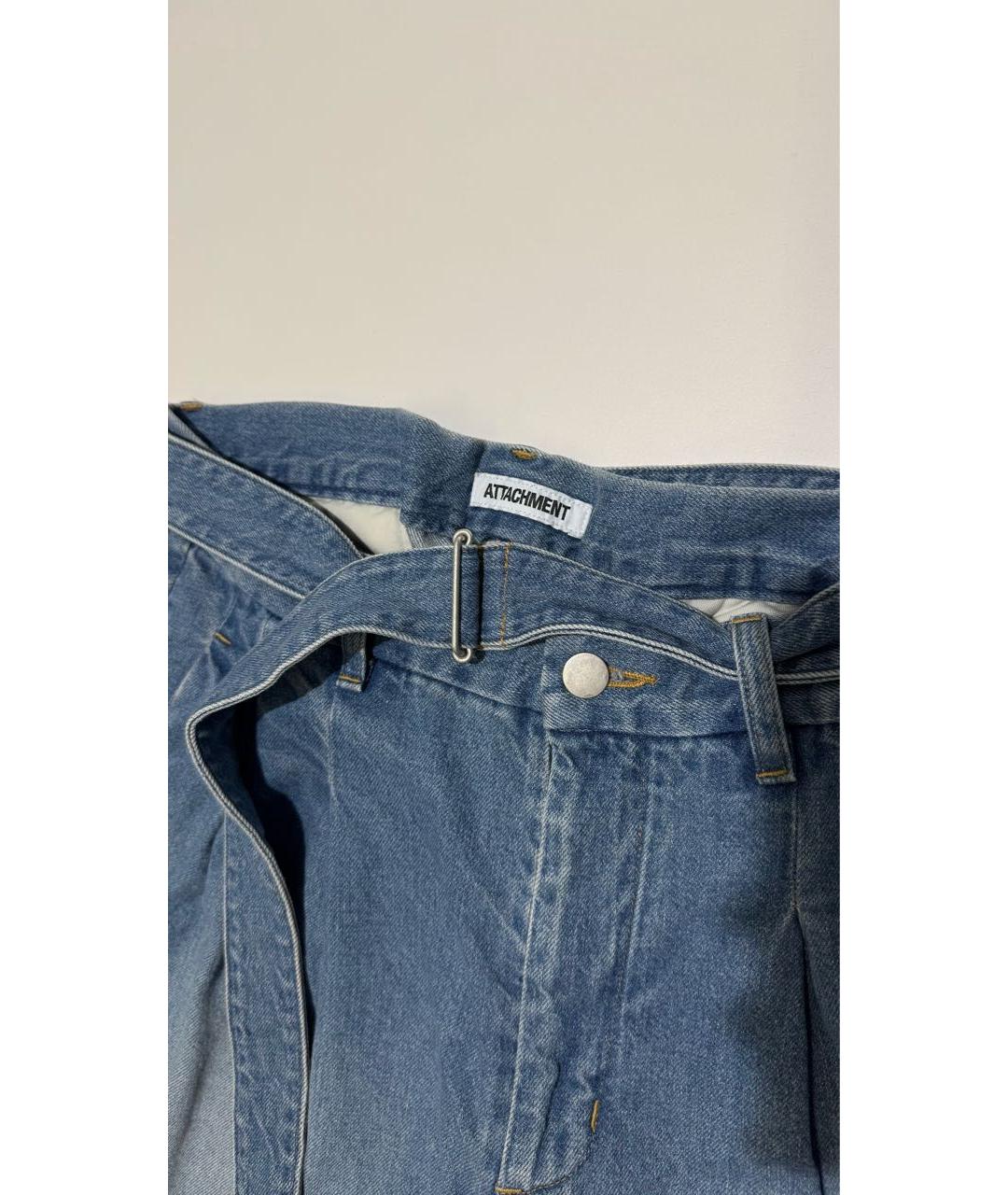 ATTACHMENT Голубые прямые джинсы, фото 3