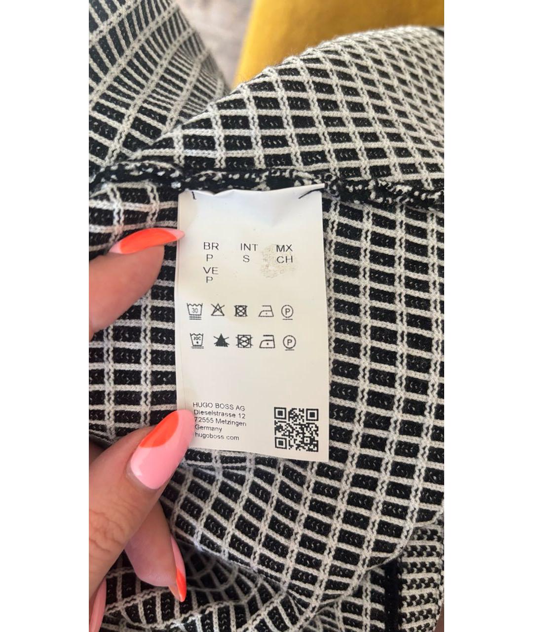HUGO BOSS Серый вискозный жакет/пиджак, фото 6