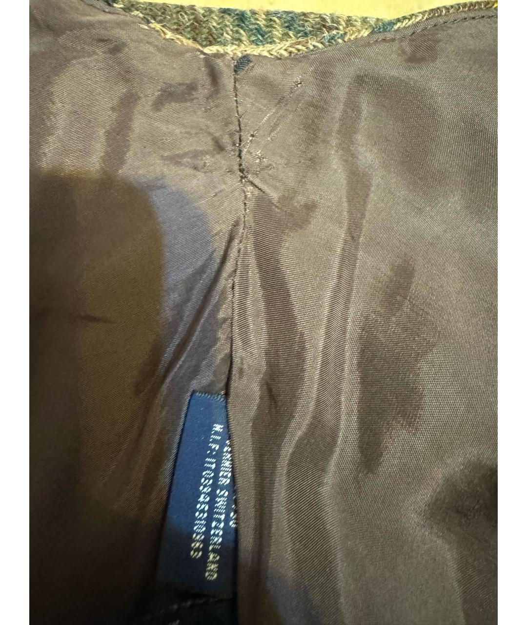 RALPH LAUREN Коричневая шерстяная юбка макси, фото 6