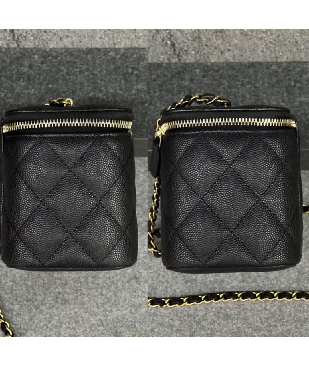 CHANEL Черная кожаная сумка через плечо, фото 3