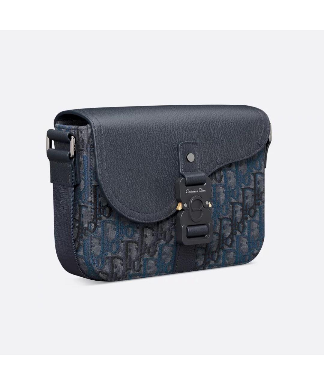 CHRISTIAN DIOR Темно-синяя сумка на плечо, фото 5