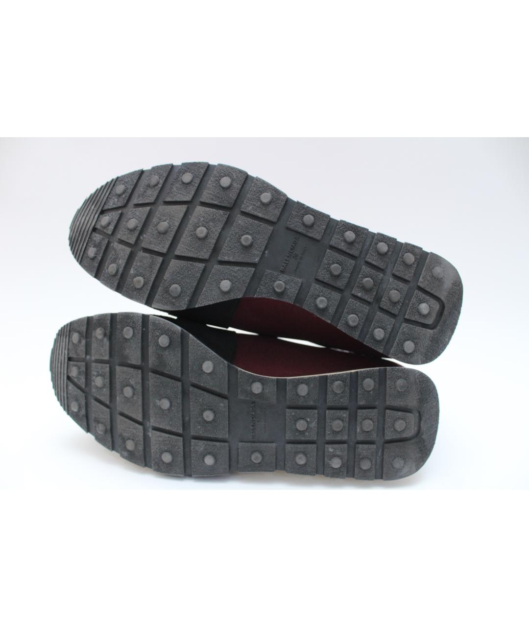 BALENCIAGA Бордовые текстильные кроссовки, фото 8