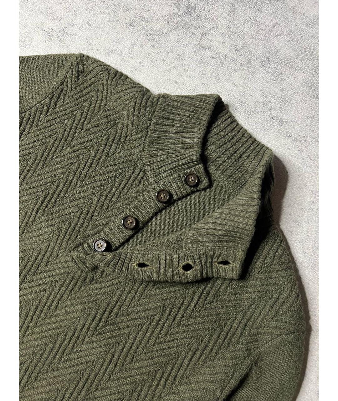 CORNELIANI Хаки шерстяной джемпер / свитер, фото 4