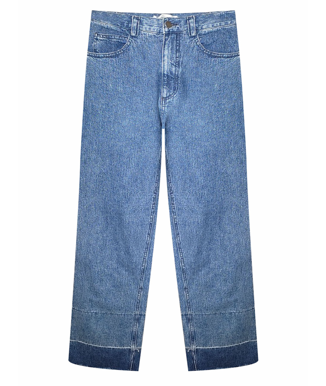 RACHEL COMEY Синие хлопковые прямые джинсы, фото 1