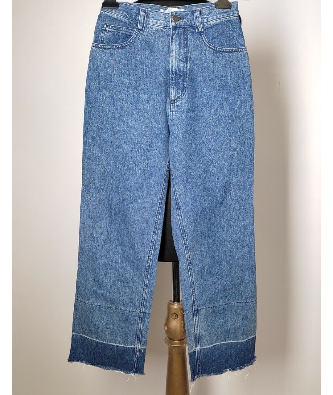 RACHEL COMEY Синие хлопковые прямые джинсы, фото 8