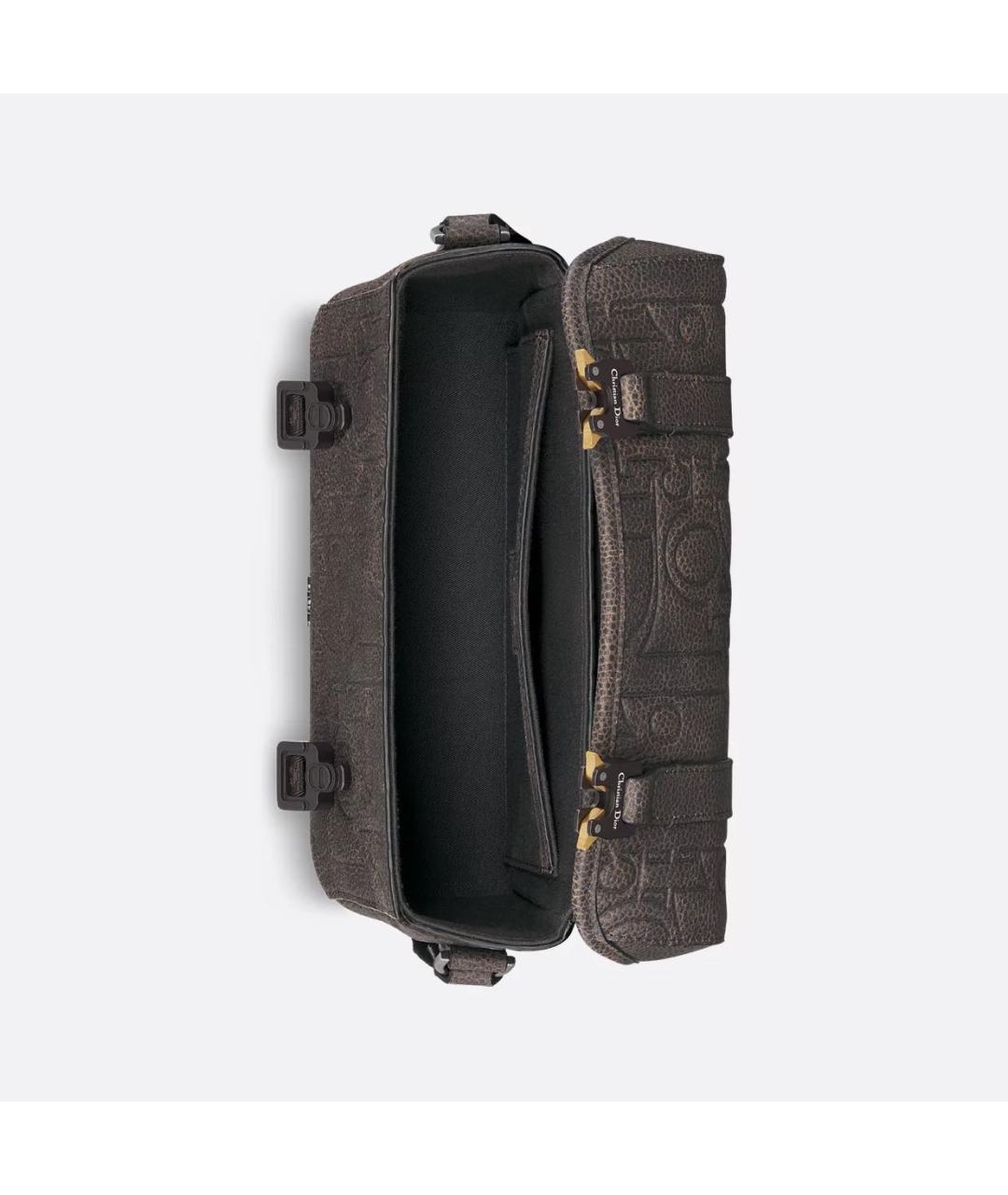 CHRISTIAN DIOR Коричневая кожаная сумка на плечо, фото 5