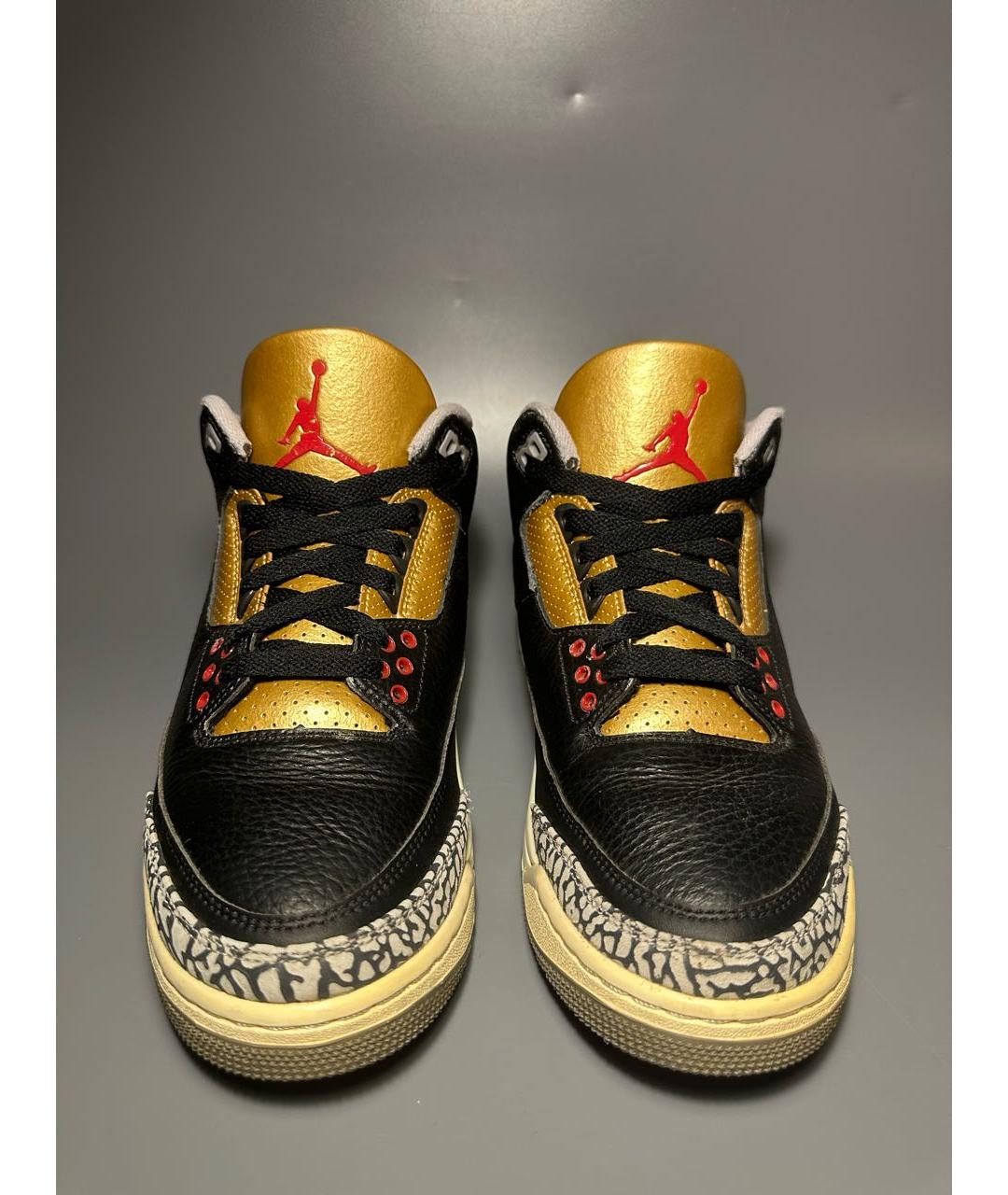 JORDAN Мульти кожаные высокие кроссовки / кеды, фото 2