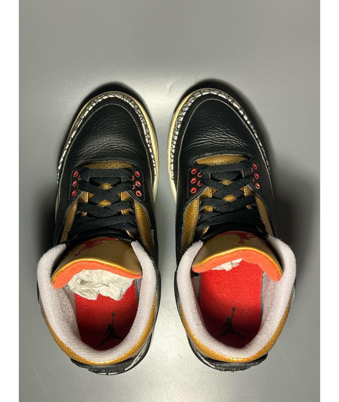 JORDAN Мульти кожаные высокие кроссовки / кеды, фото 3