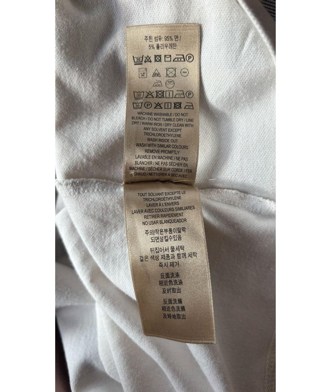 BURBERRY Бежевая хлопковая футболка, фото 5