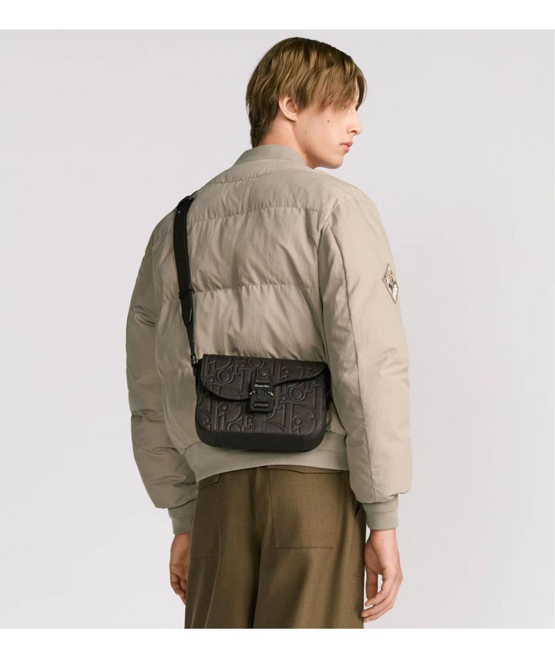 CHRISTIAN DIOR Коричневая кожаная сумка на плечо, фото 2