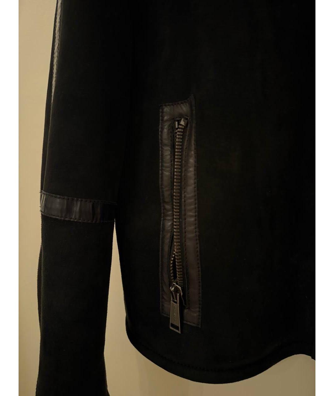 DSQUARED2 Черная меховая дубленка/шуба, фото 4