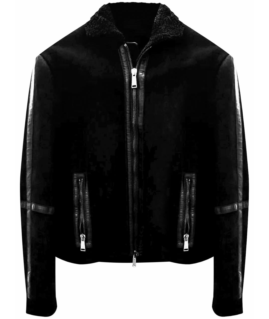 DSQUARED2 Черная меховая дубленка/шуба, фото 1