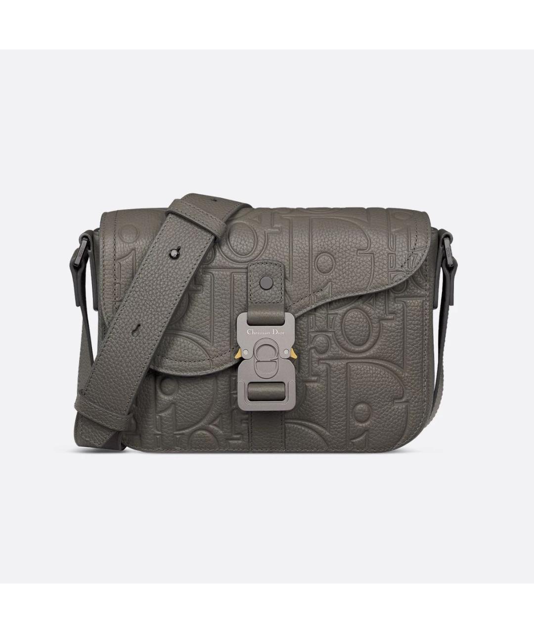 CHRISTIAN DIOR Коричневая кожаная сумка на плечо, фото 6