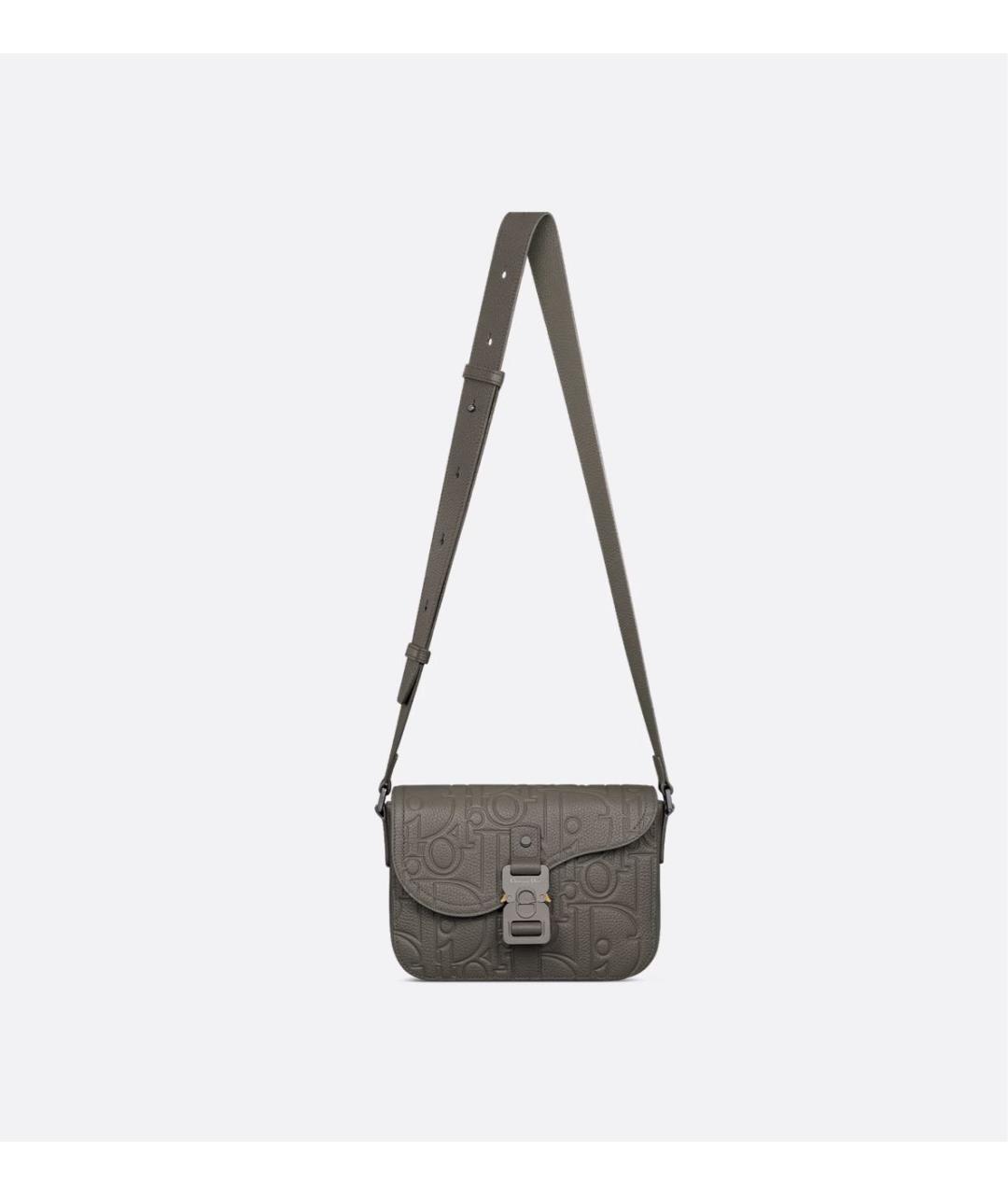 CHRISTIAN DIOR Коричневая кожаная сумка на плечо, фото 5