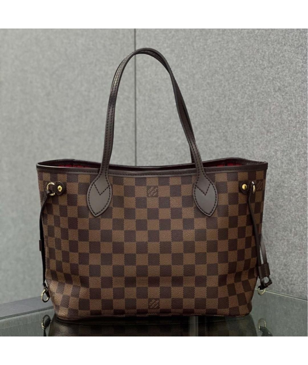 LOUIS VUITTON Коричневая сумка тоут, фото 4