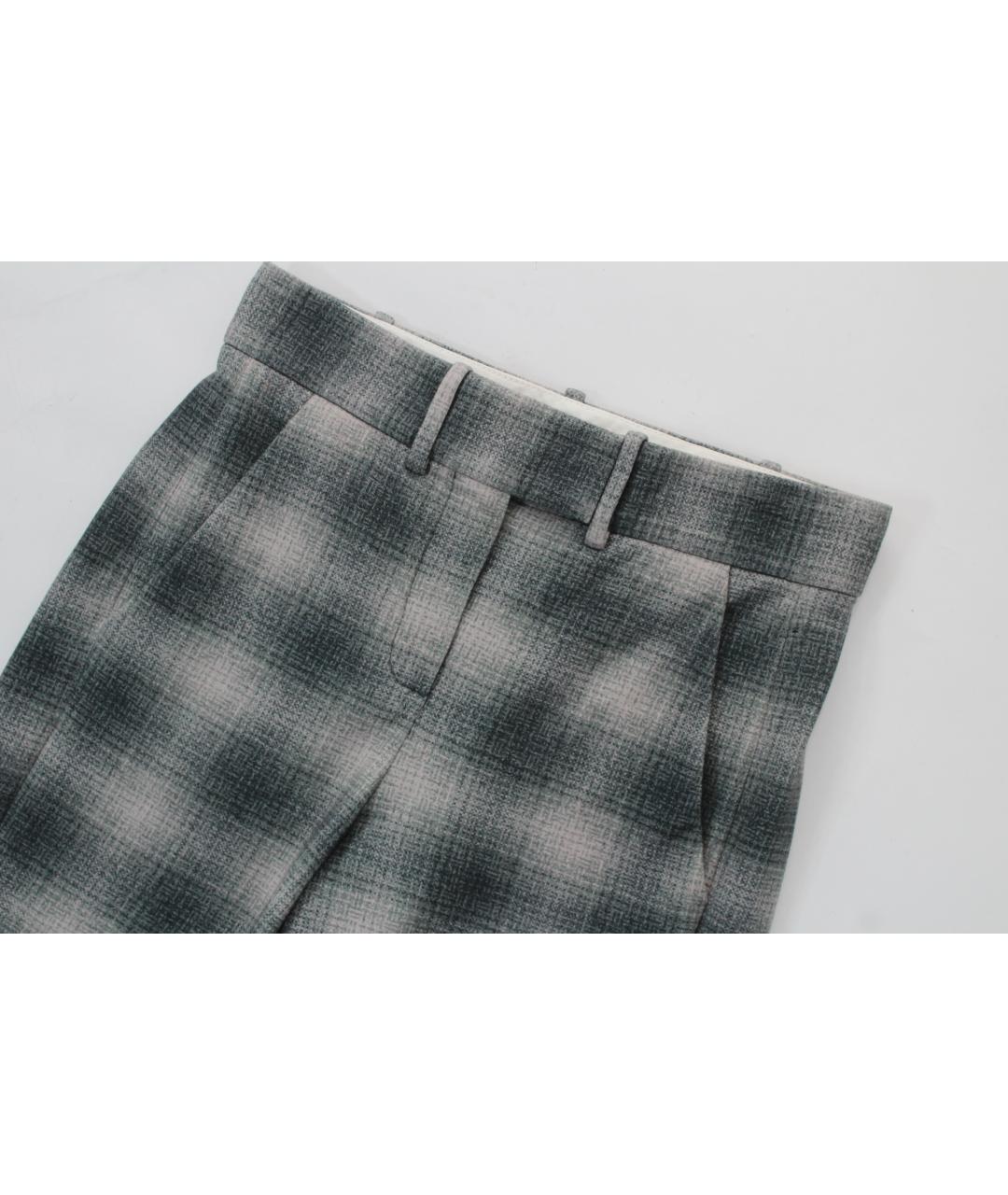 CIRCOLO 1901 Мульти шерстяные прямые брюки, фото 3