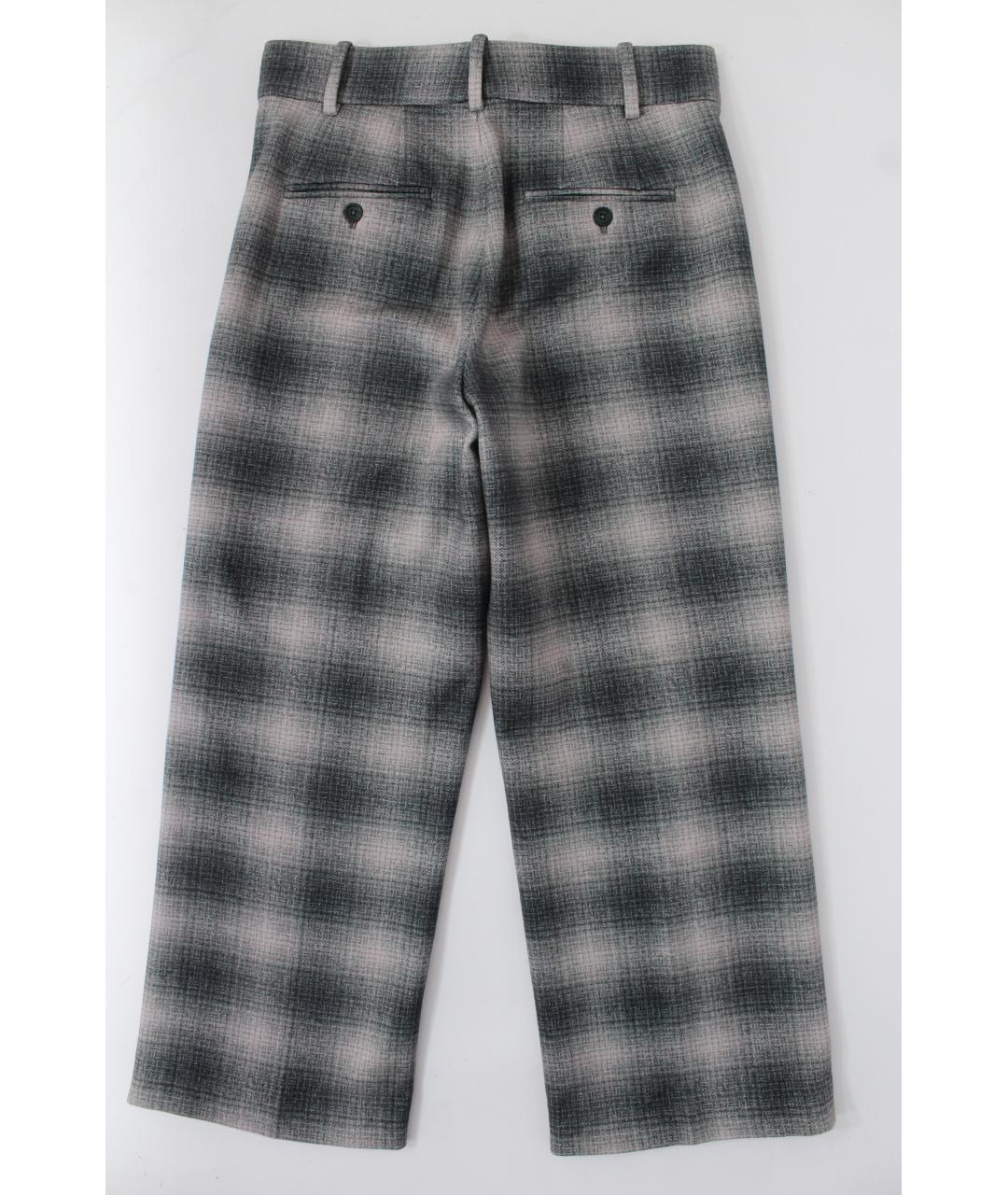 CIRCOLO 1901 Мульти шерстяные прямые брюки, фото 4