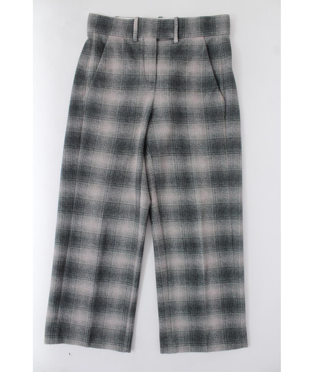 CIRCOLO 1901 Мульти шерстяные прямые брюки, фото 2