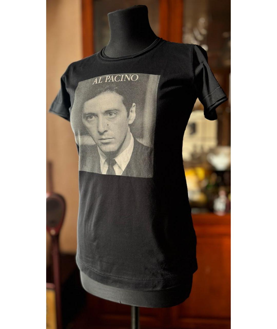 DOLCE&GABBANA Черная хлопковая футболка, фото 7