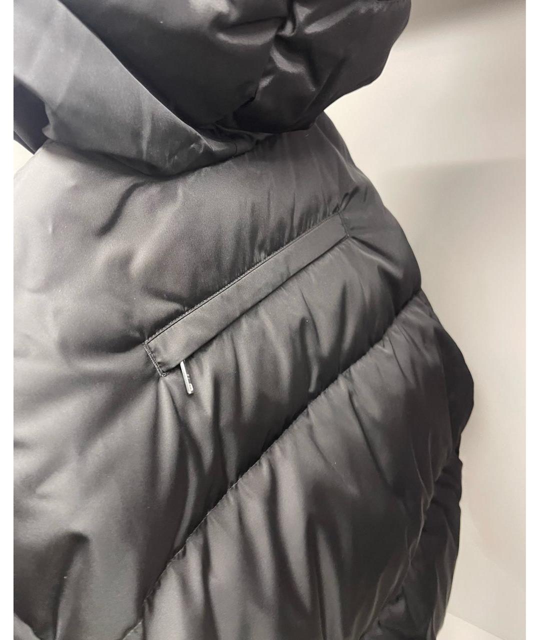 PRADA Черный полиэстеровый пуховик, фото 5