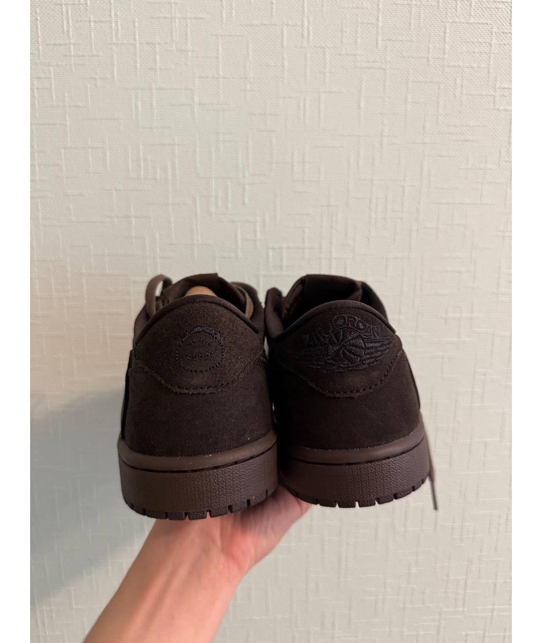 CACTUS JACK BY TRAVIS SCOTT Коричневые замшевые низкие кроссовки / кеды, фото 4