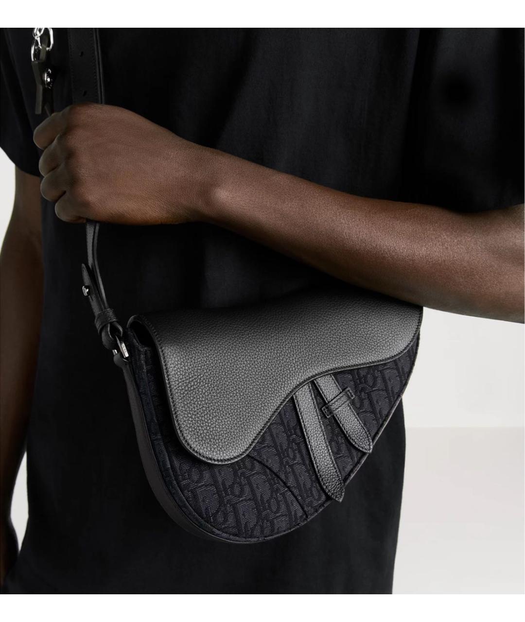 CHRISTIAN DIOR Черная сумка на плечо, фото 3