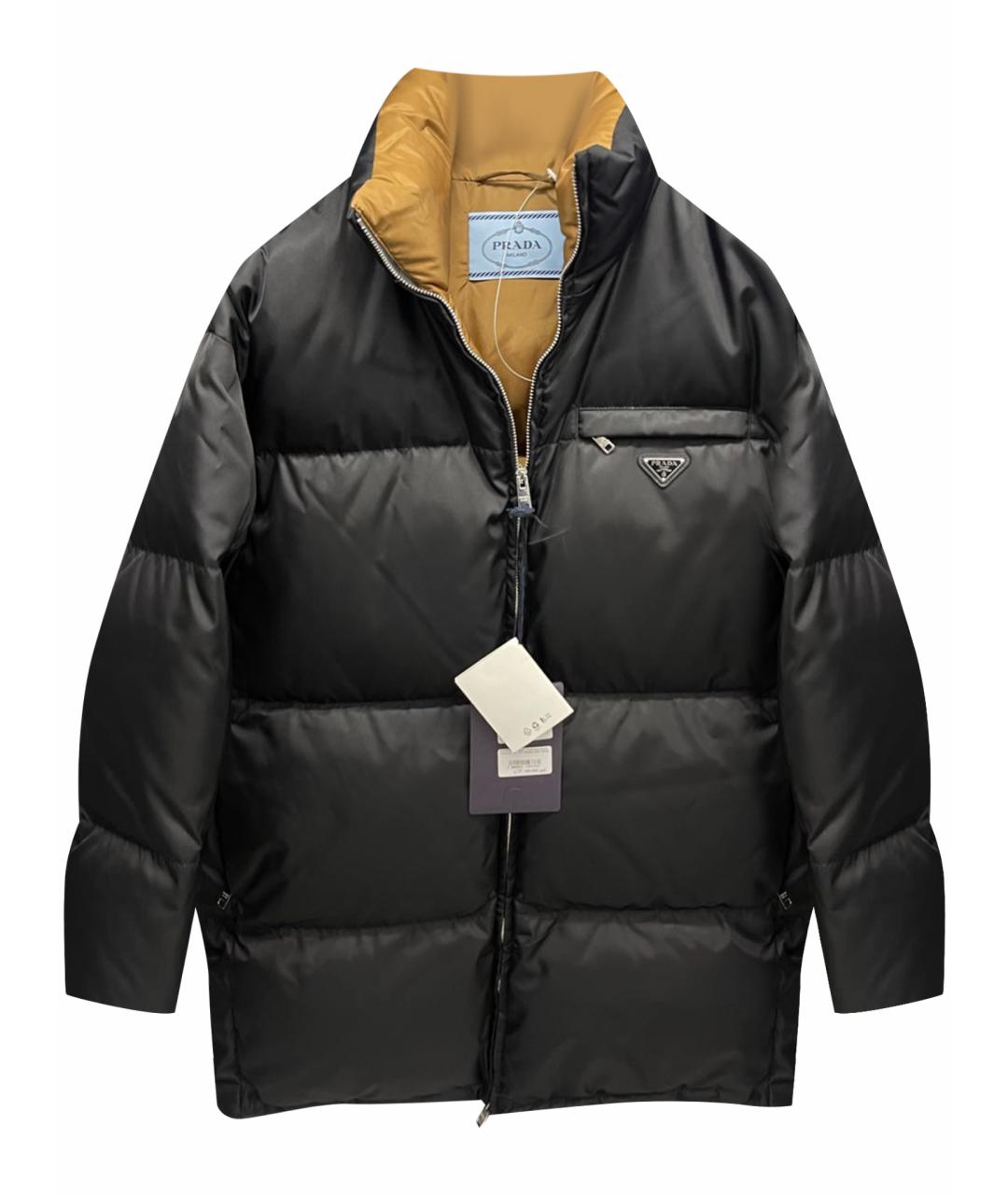 PRADA Черный полиэстеровый пуховик, фото 1