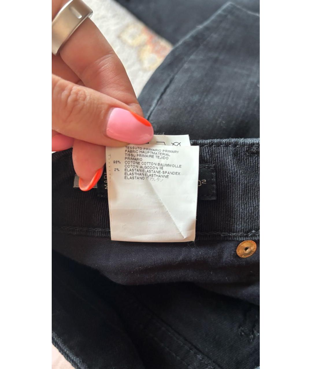 DSQUARED2 Черные хлопковые прямые джинсы, фото 7