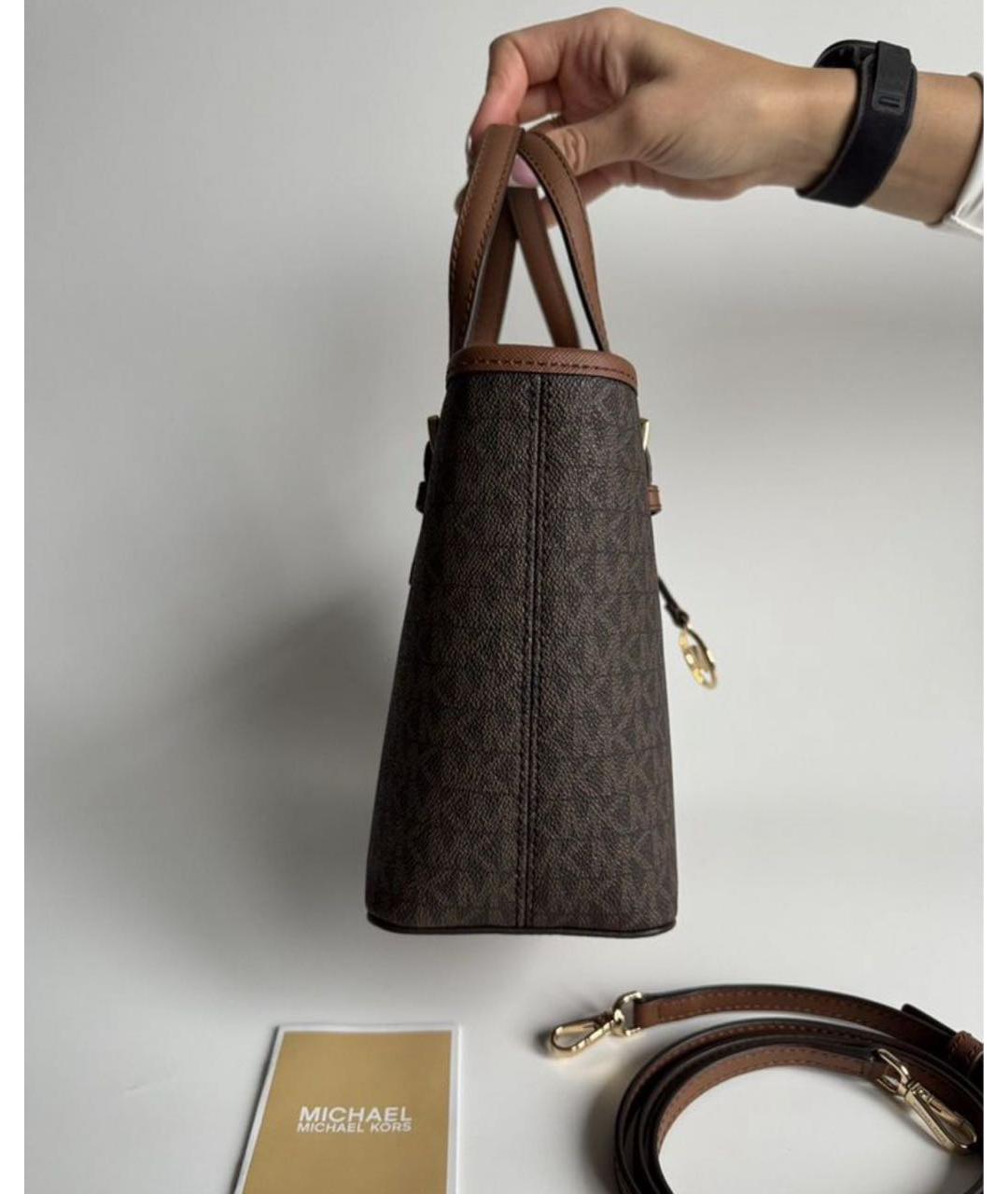 MICHAEL KORS Коричневая сумка тоут, фото 2