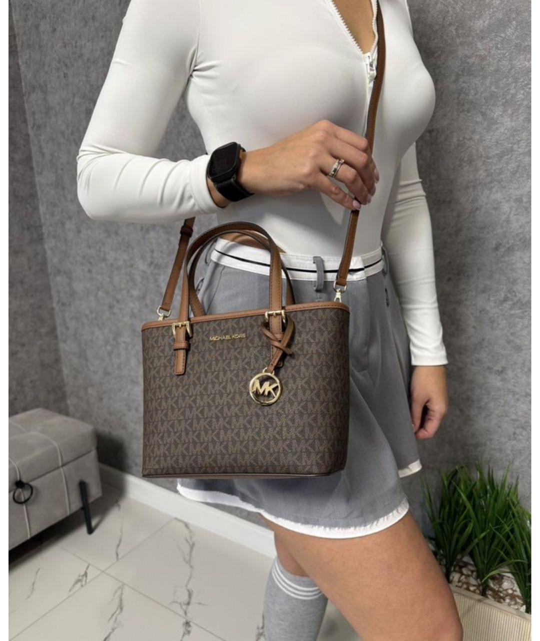 MICHAEL KORS Коричневая сумка тоут, фото 5